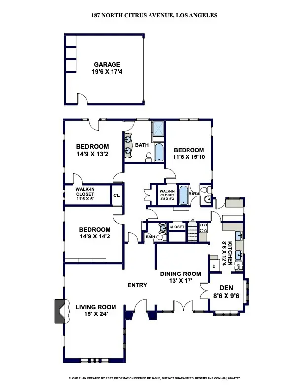 Single Family Residence for sale at 187 N Citrus Avenue, Los Angeles, CA featuring 3 beds and 3 baths