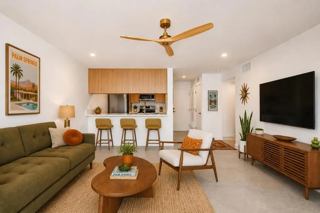Residential Lease for rent at 1400 E Palm Canyon Drive 212, Palm Springs, Riverside County, CA featuring 1 bed and 1 bath