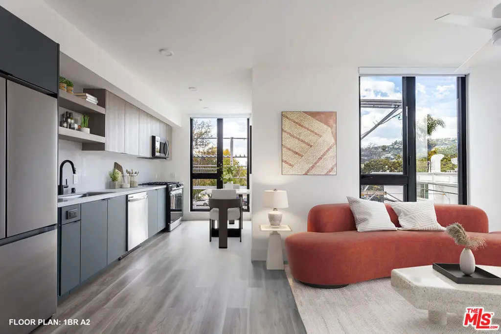 Residential Lease for rent at 7617 Santa Monica Boulevard 304, West Hollywood, Los Angeles County, CA featuring 2 beds and 2 baths
