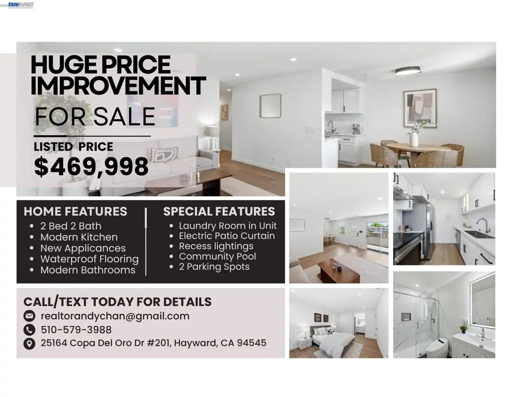 Condominium for sale at 25164 COPA DEL ORO DR 201, Hayward, CA featuring 2 beds and 2 baths