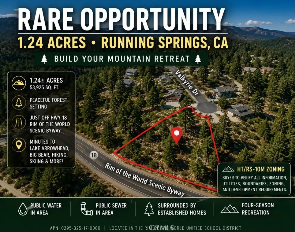 0 Valkyrie, Running Springs, CA — listing photo 1