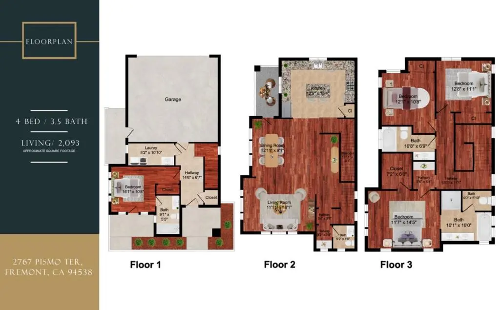 Single Family Residence for sale at 2767 Pismo Terrace, Fremont, CA featuring 4 beds and 4 baths