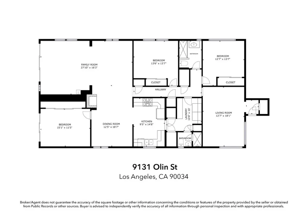 Single Family Residence for sale at 9131 Olin Street, Los Angeles, CA featuring 3 beds and 2 baths