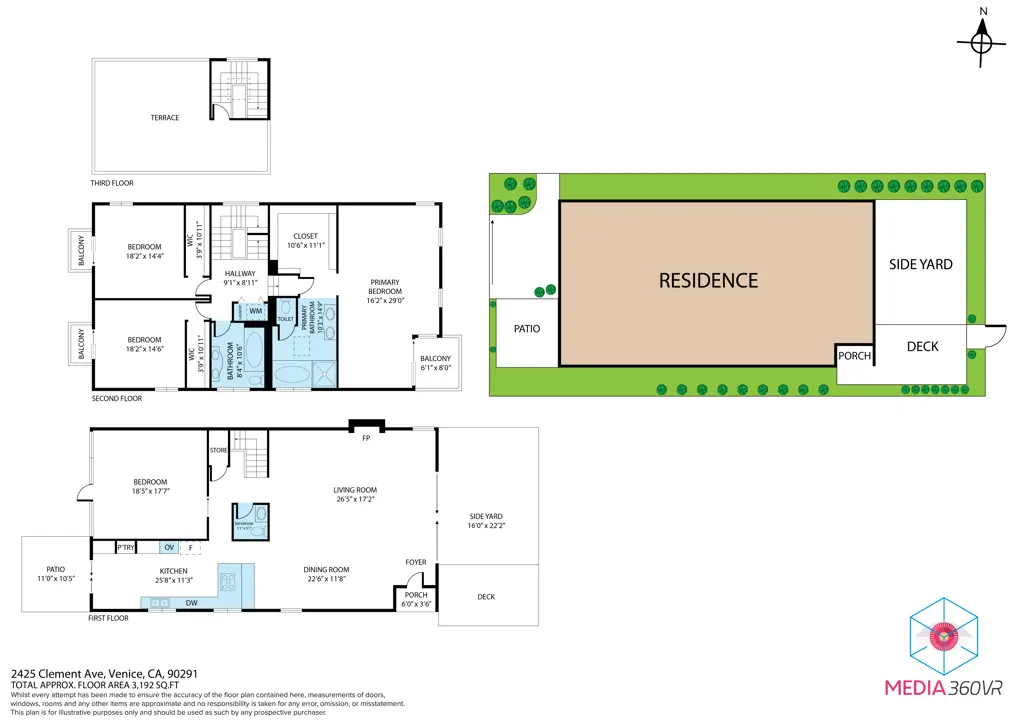 Residential Lease for rent at 2425 Clement Avenue, Los Angeles, Los Angeles County, CA featuring 3 beds and 3 baths