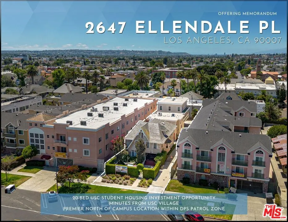 Residential Income for sale at 2647 Ellendale Place, Los Angeles, CA featuring 20 beds and 19 baths