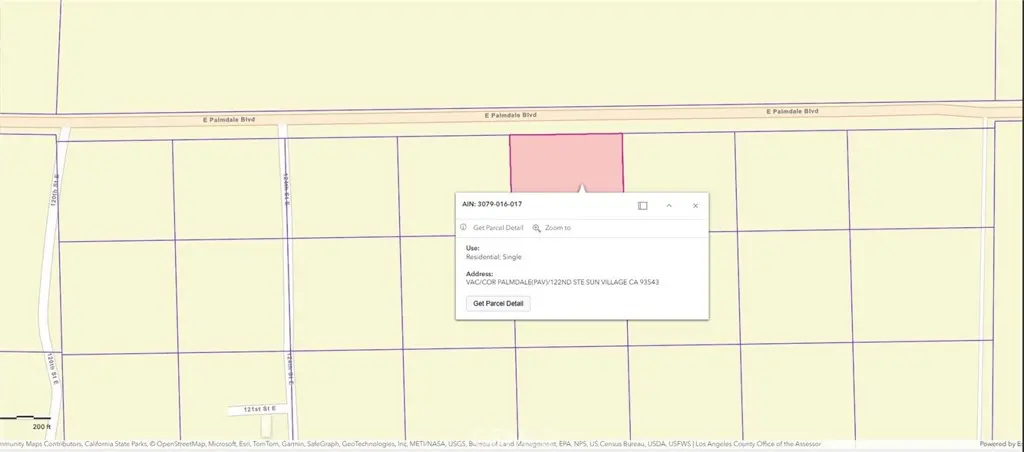 0 Palmdale Blvd, Sun Village, CA — listing photo 1