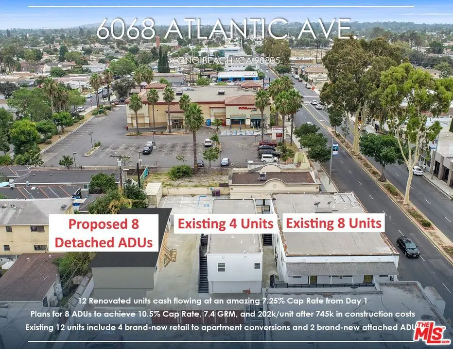 Residential Income for sale at 6068 Atlantic Avenue, Long Beach, CA featuring 12 beds and 12 baths