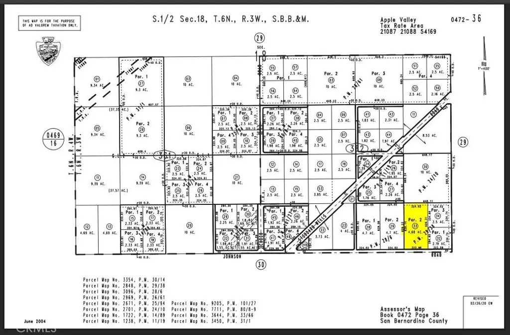0 Johnson Parcel #0472-362-33 Road, Apple Valley, CA — listing photo 1