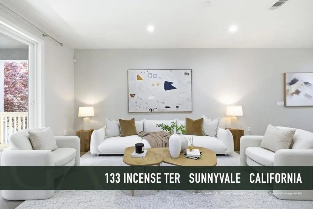 Townhouse for sale at 133 Incense Terrace, Sunnyvale, CA featuring 3 beds and 4 baths