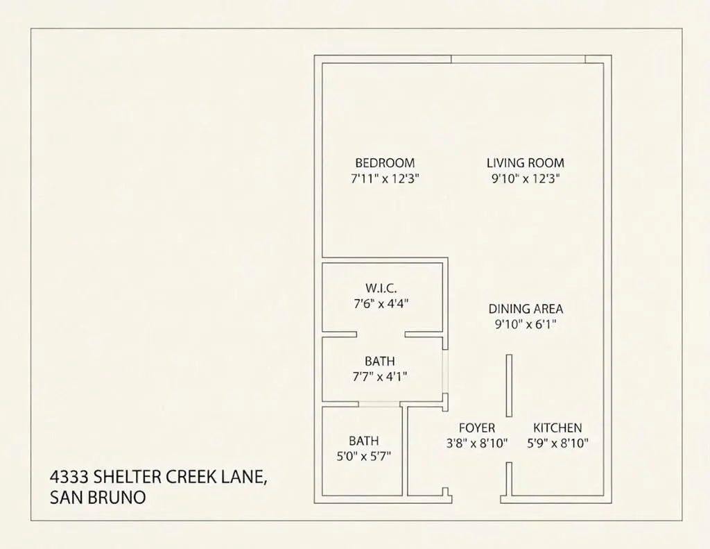 Condominium for sale at 4333 Shelter Creek, San Bruno, CA and 1 bath
