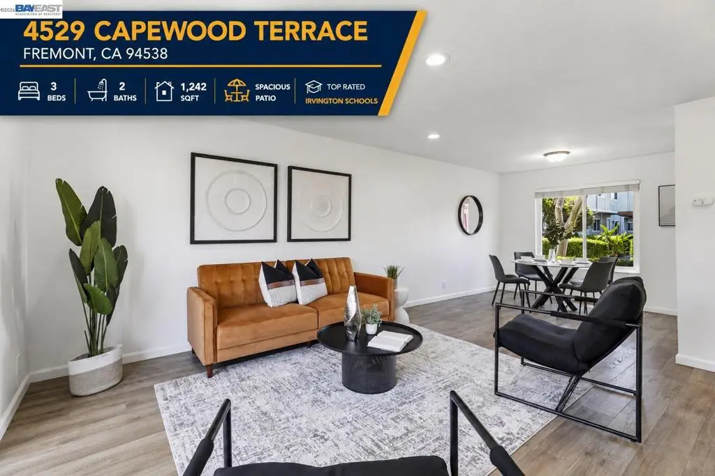 Townhouse for sale at 4529 Capewood Terrace, Fremont, CA featuring 3 beds and 2 baths