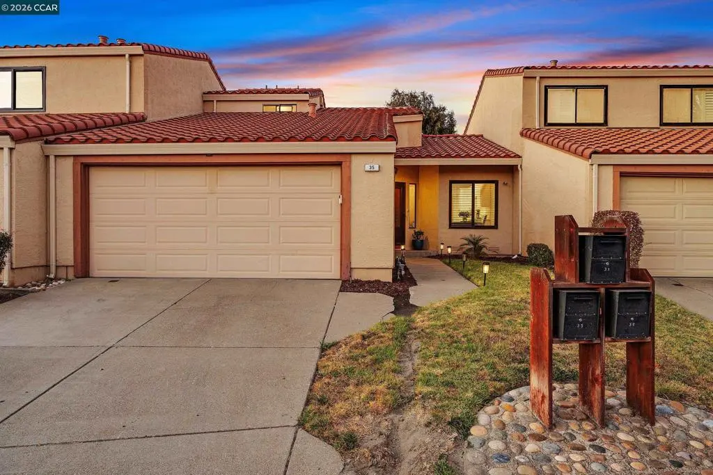 Townhouse for sale at 35 Sapphire Ct, Hercules, CA featuring 2 beds and 2 baths