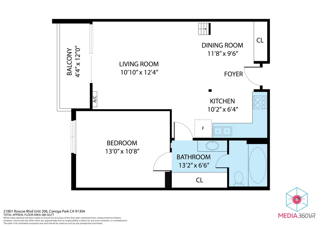 Condominium for sale at 21801 Roscoe Boulevard 206, Los Angeles, CA featuring 1 bed and 1 bath