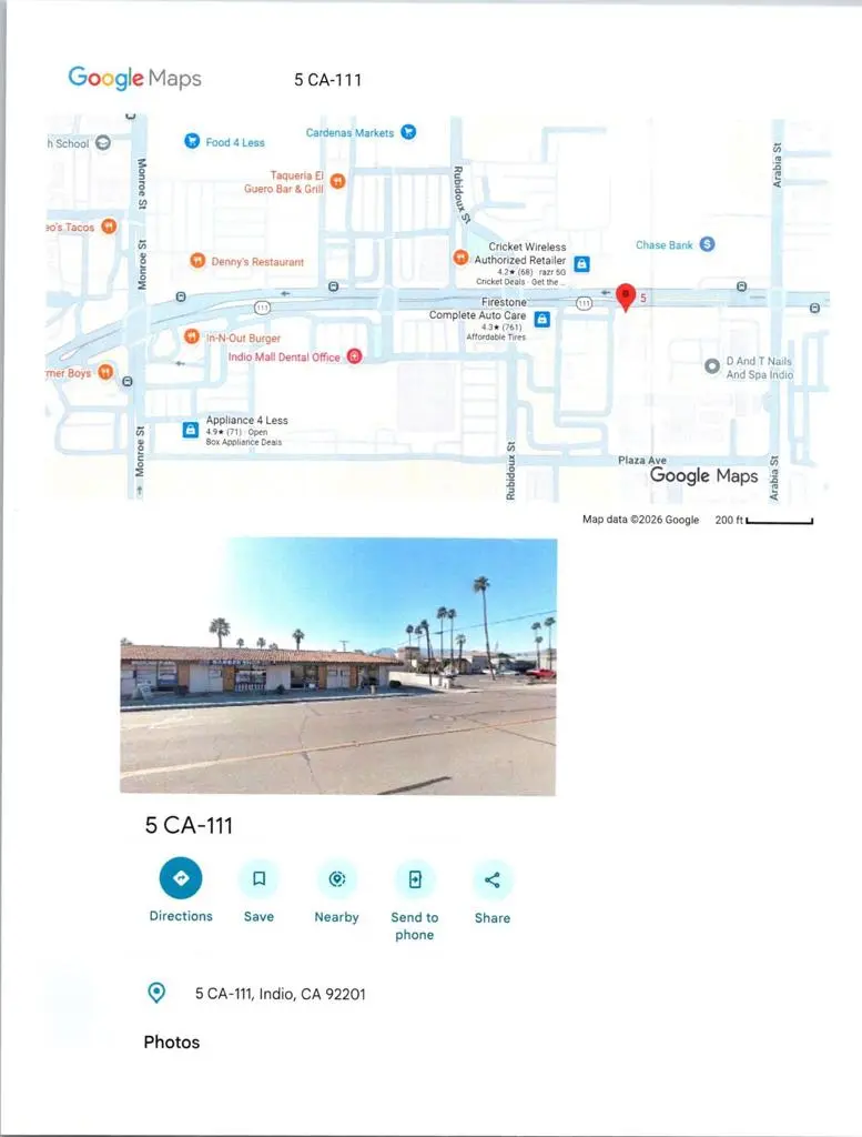 5 California Hwy 111, Indio, CA — listing photo 1