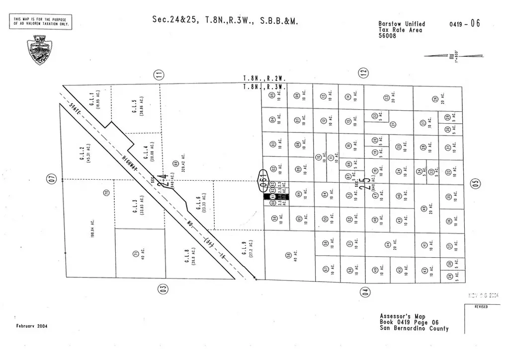 0 Near Hodge two half acres, Barstow, CA — listing photo 1