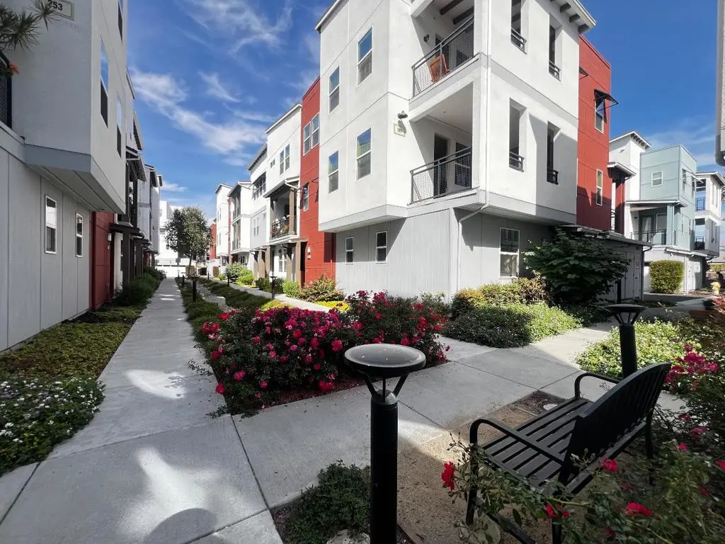 Townhouse for sale at 295 Baja Rose Street, Milpitas, CA featuring 3 beds and 3 baths