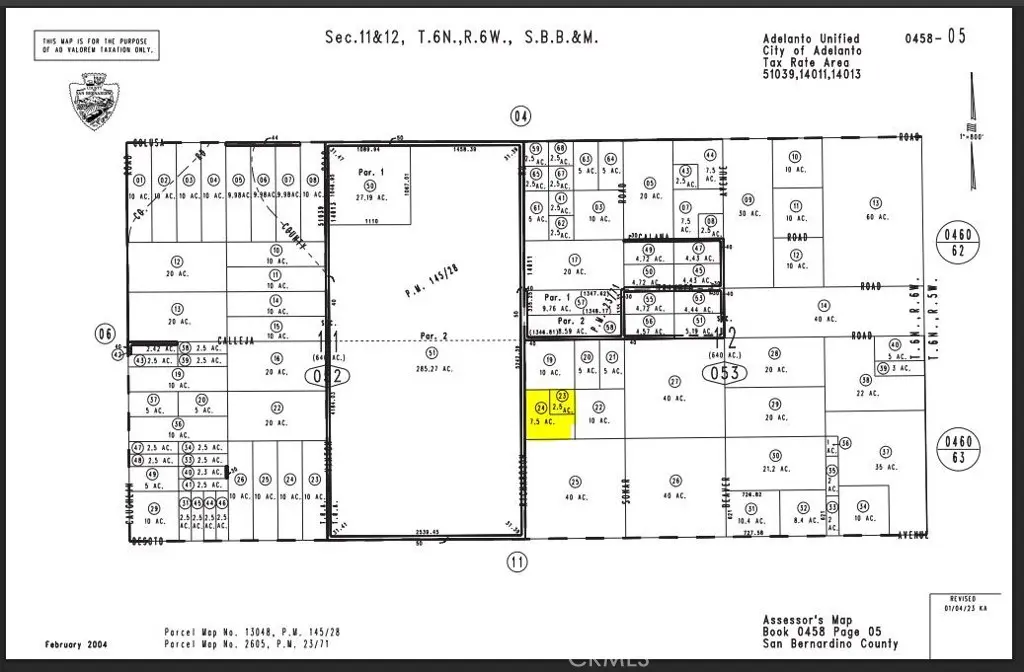0 Richardson Parcel #0458-053-24 & 23, Adelanto, CA — listing photo 1