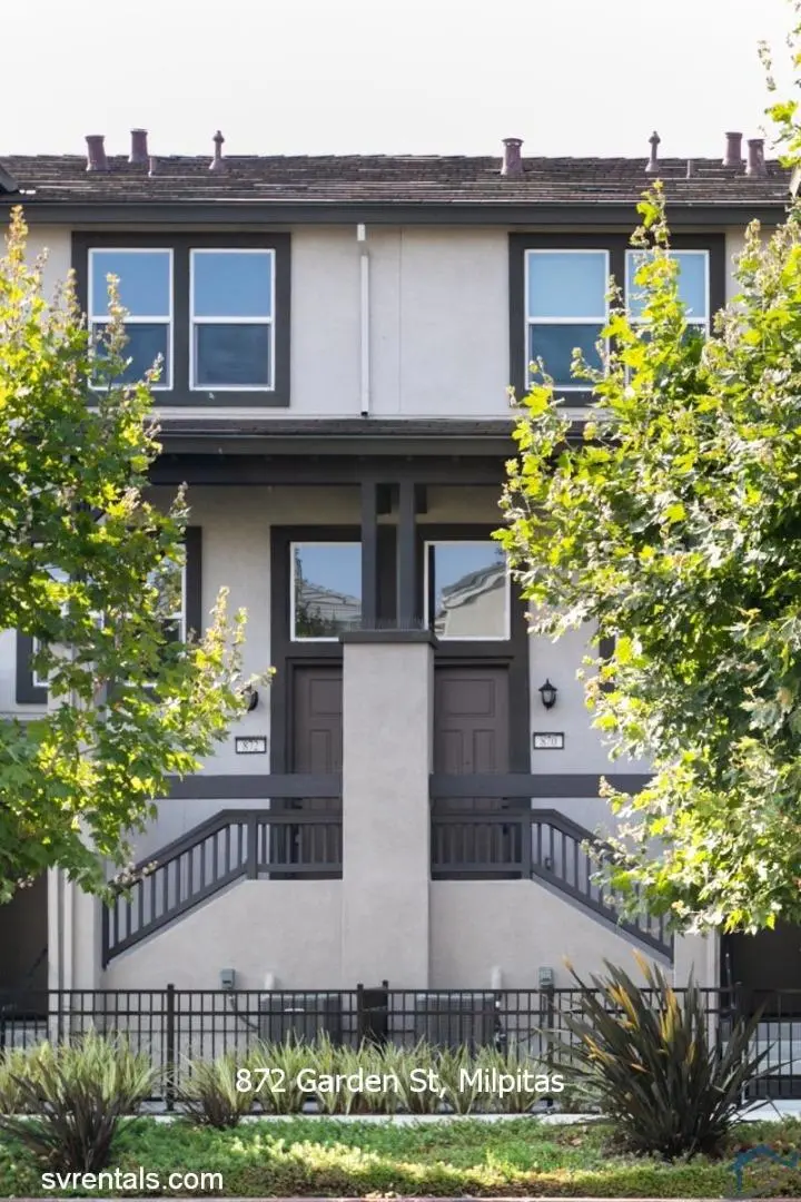 Residential Lease for rent at 872 Garden Street, Milpitas, Santa Clara County, CA featuring 2 beds and 2 baths