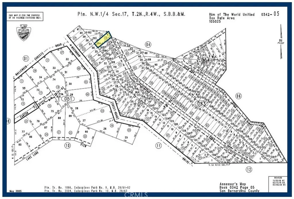 104 LOT Reservoir Road, Cedarpines Park, CA — listing photo 1