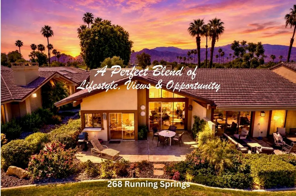 Residential for sale at 268 Running Springs Drive, Palm Desert, Riverside County, CA featuring 2 beds and 2 baths
