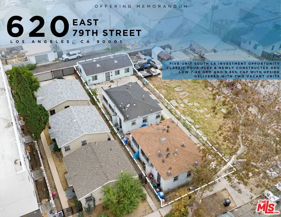 Residential Income for sale at 620 E 79th Street, Los Angeles, CA featuring 6 beds and 5 baths