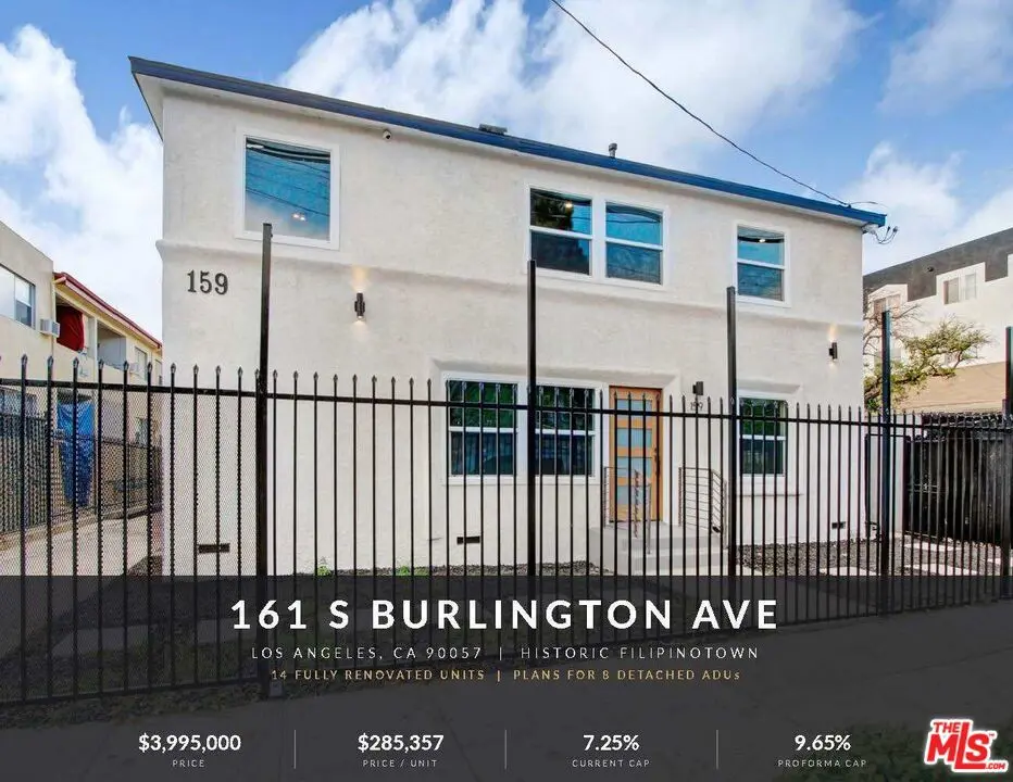 Residential Income for sale at 161 S Burlington Avenue, Los Angeles, CA featuring 18 beds and 14 baths