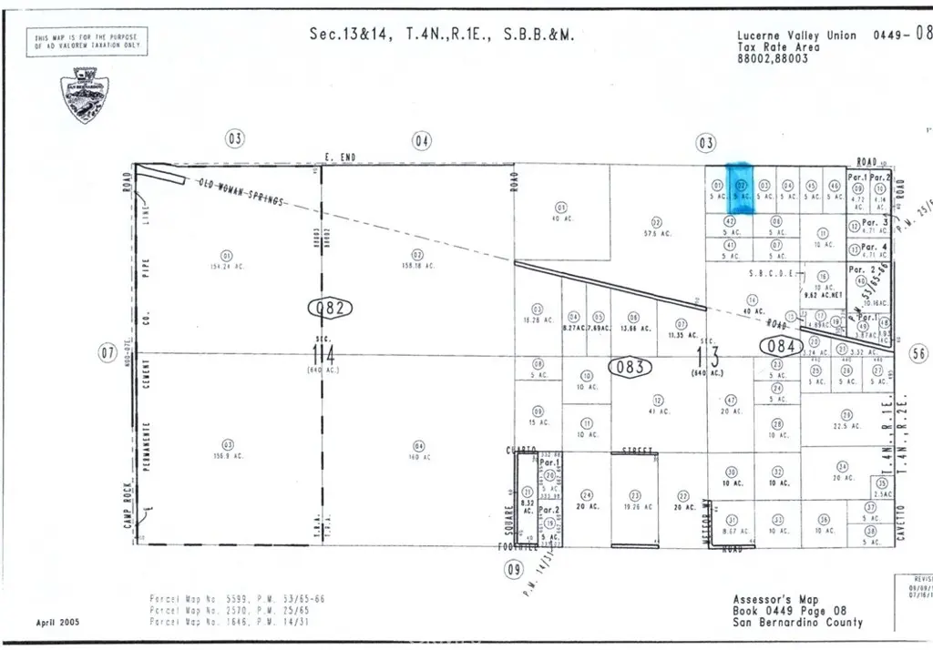 0 E End Road, Lucerne Valley, CA — listing photo 1