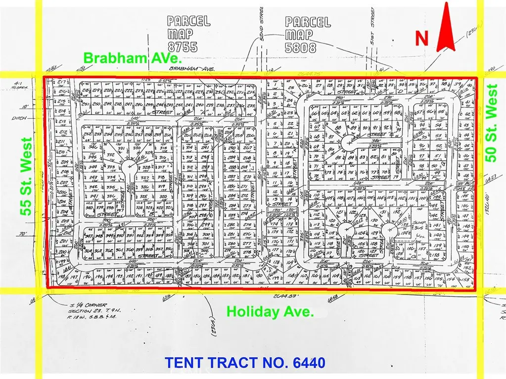 50 Street W to 55 Street West On Holiday Avenue, Rosamond, CA — listing photo 1